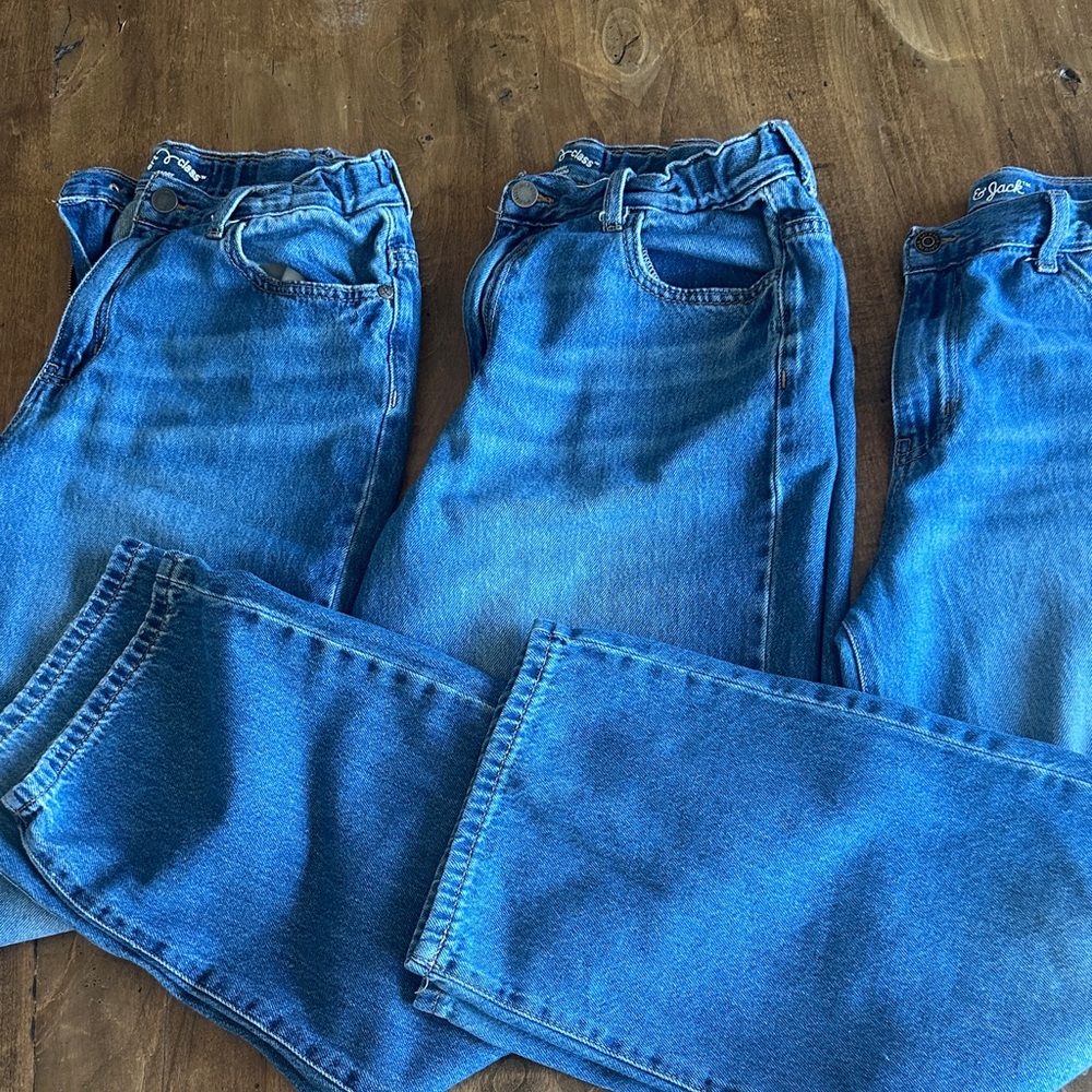 3 pairs of boys baggy denim (2) art class and (1) cat and jack all size 14